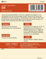 Pabst Keimkraft Dill Einjähriger