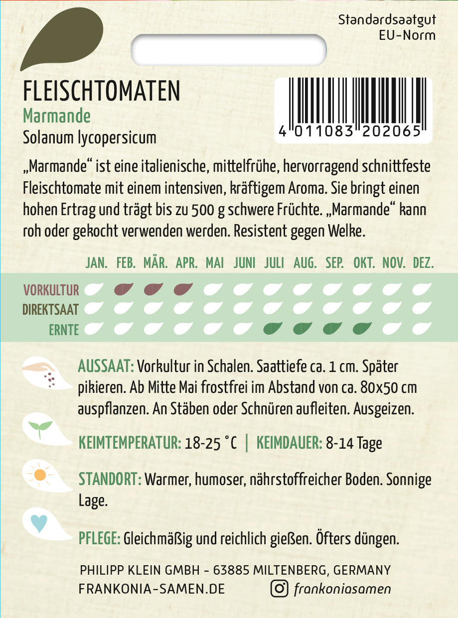 Frankonia Samen Fleischtomaten Marmande
