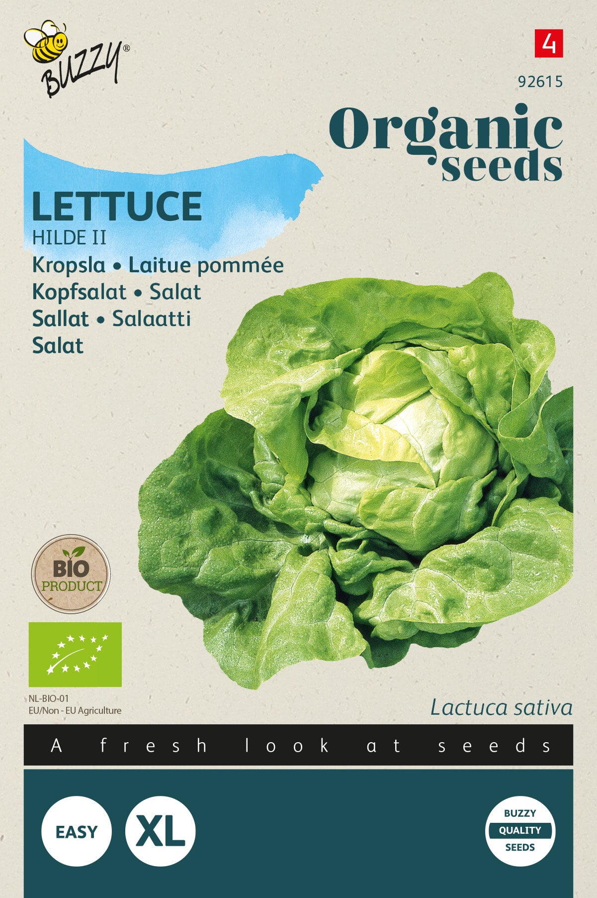 Buzzy Organic Seeds BIO Kopfsalat Hilde II