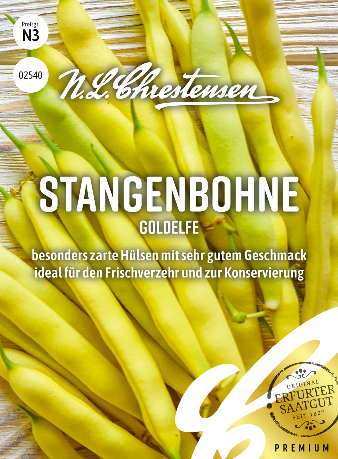 N.L. Chrestensen Stangenbohne Goldelfe