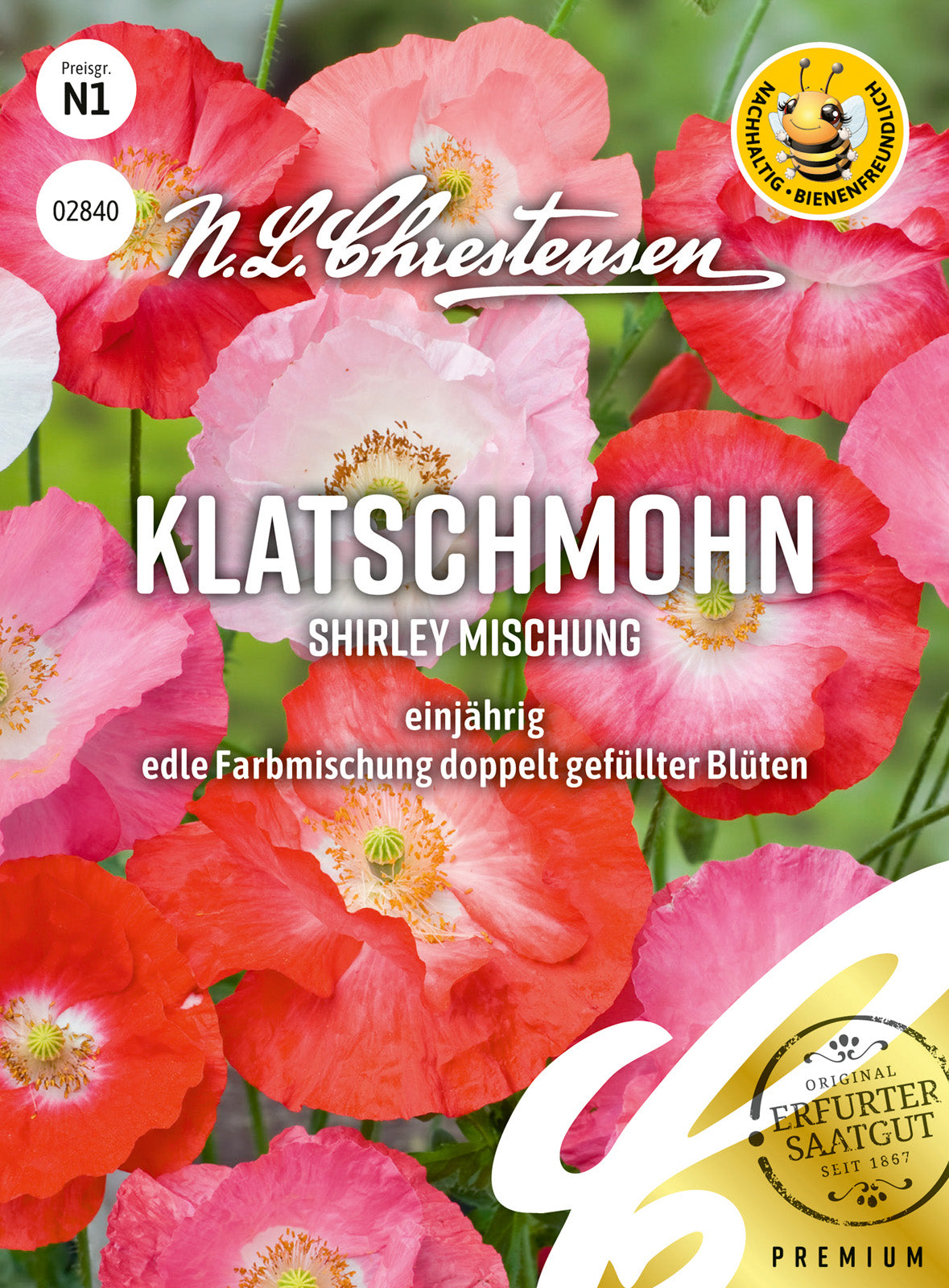 N.L. Chrestensen Klatschmohn Shirley Mischung