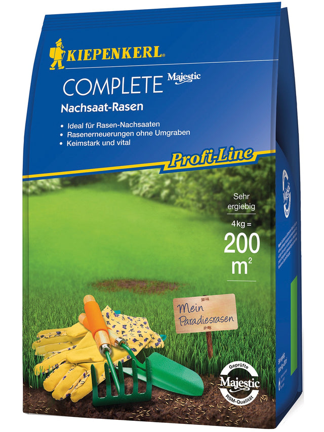Kiepenkerl Nachsaatrasen Complete, 4 kg Profi-Line