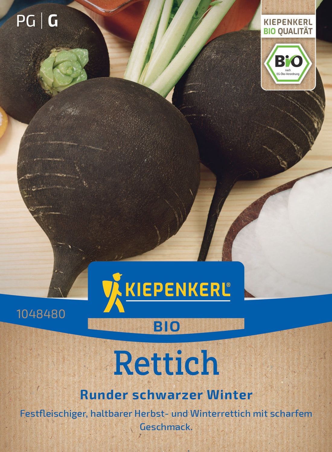 Kiepenkerl BIO Rettich Runder schwarzer Winter