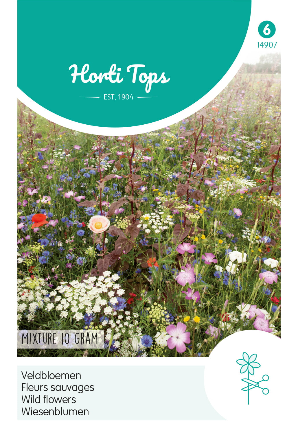 Horti Tops Wiesenblumen Feld Blumenstrauß Mischung