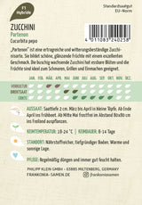 Frankonia Samen Zucchini Partenon