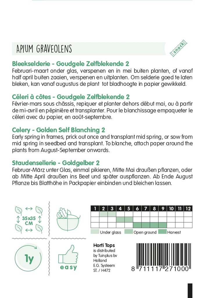 Horti Tops® Feldsalat Samen Holländischer breitblättriger