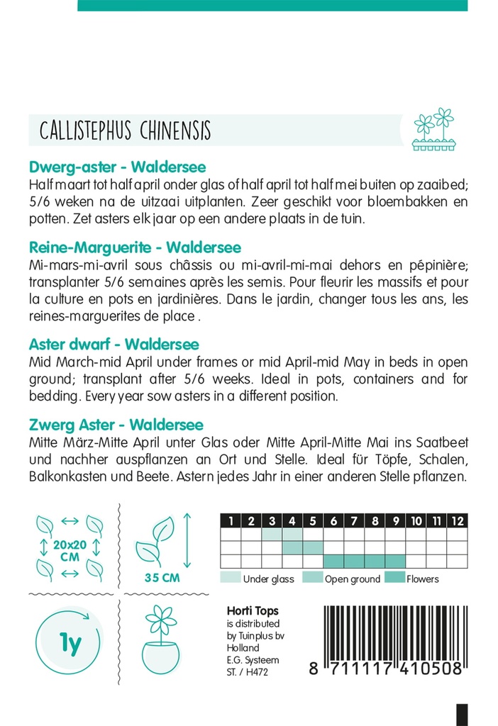 Horti Tops® Calendula Off. Gefuellte Orange Koenig