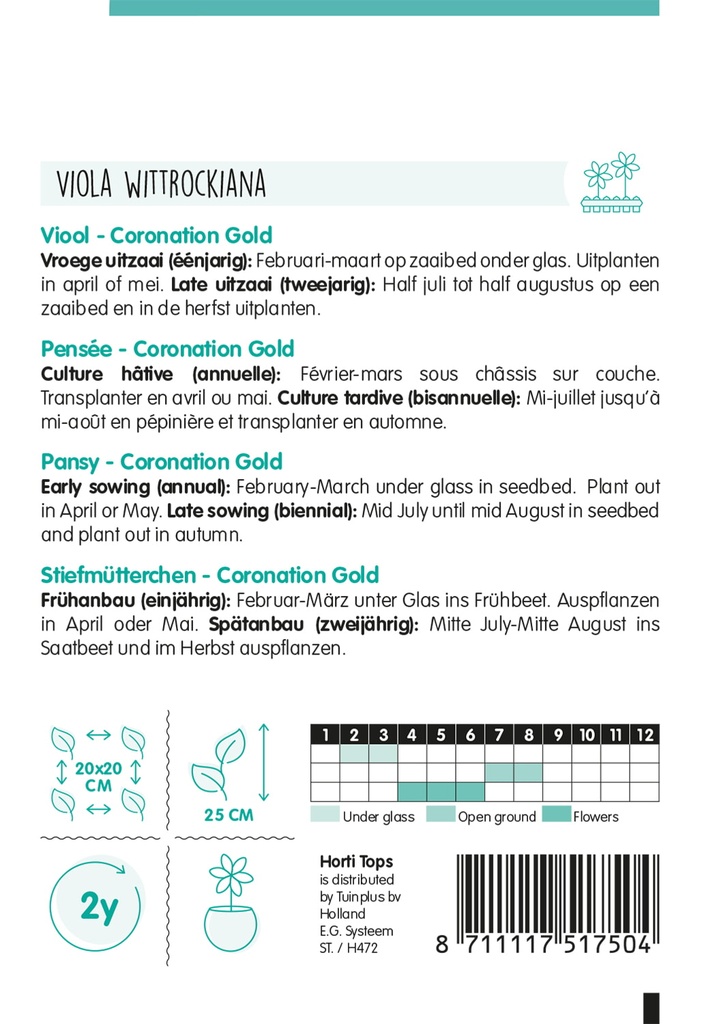 Horti Tops® Dianthus barbatus niedrige gefüllte Mg