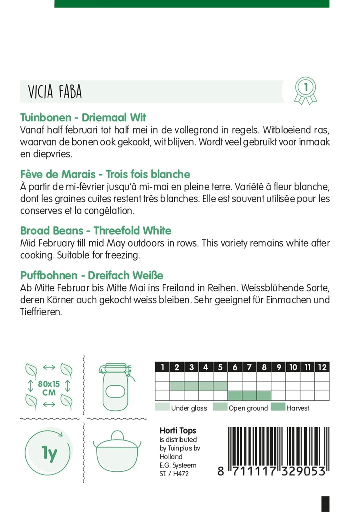 Horti Tops® Buschbohnen Domino