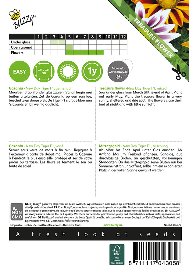 Buzzy® Gazania New Day Tiger F1 Mischung