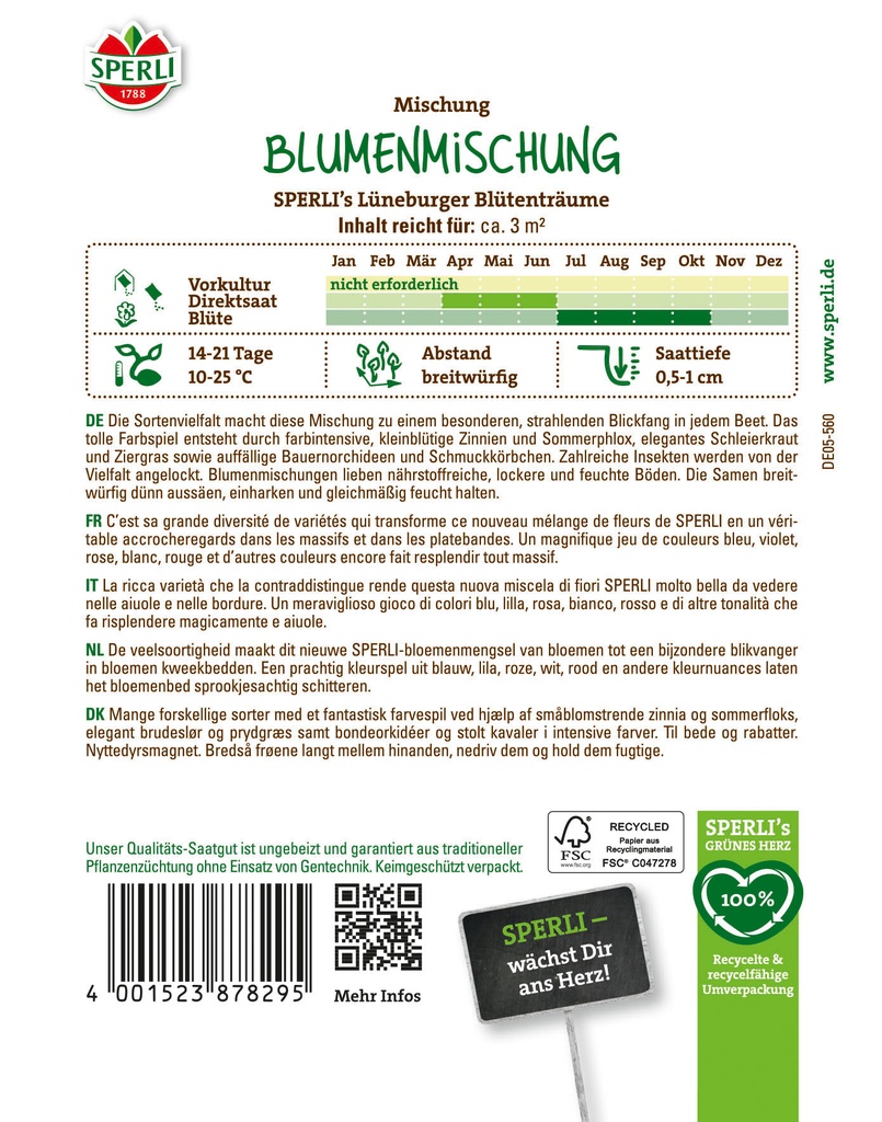 Blumenmischung Lüneburger Blütenträume