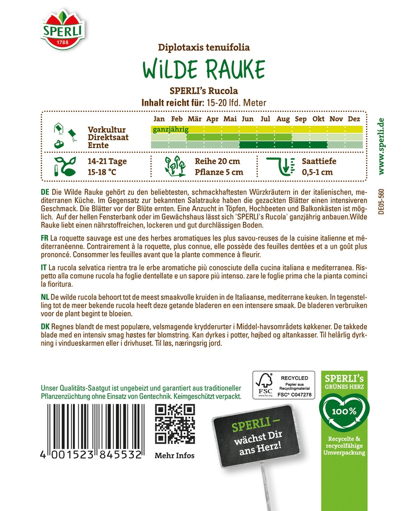 Wilde Rauke SPERLI's Rucola