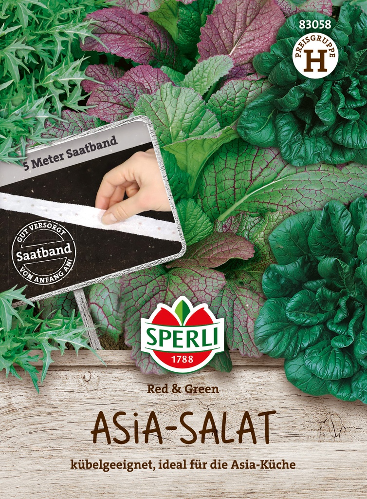 Asia-Salat Red & Green, Saatband