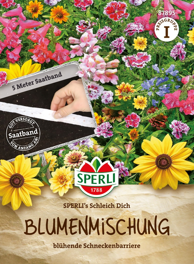 Blumenmischung SPERLI's Schleich Dich, Saatband