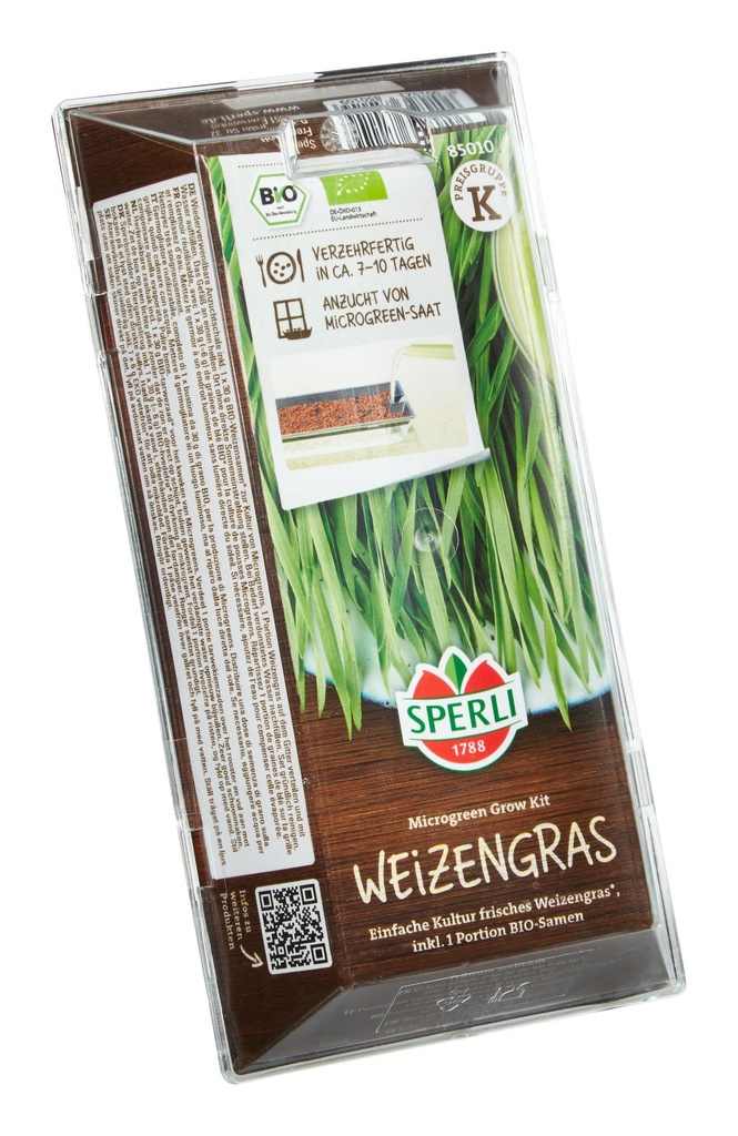 Microgreen Grow Kit, Anzuchtset Weizengras