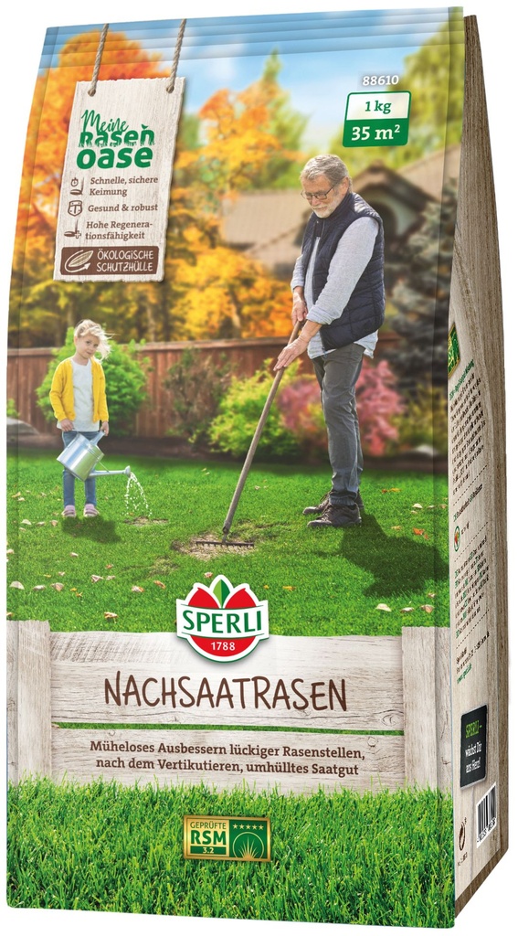 SPERLI's Nachsaatrasen RSM 3.2 (umhüllt), 1 kg