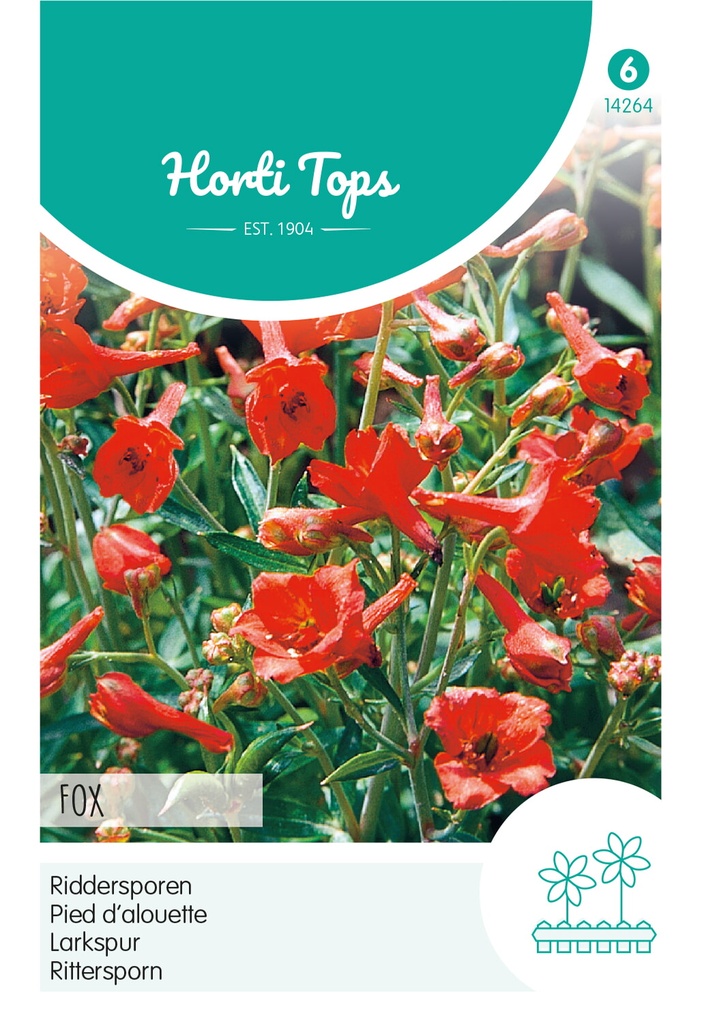 Horti Tops® Delphinium Nudicaule 'Fox' orange-rot