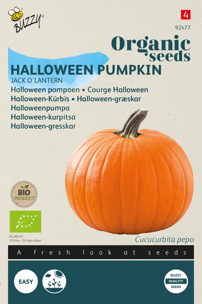 Buzzy® Organic Kürbis Jack O' Lantern  (BIO)