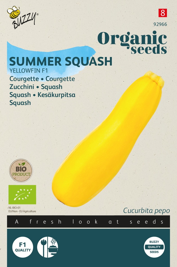 Buzzy® Organic Zucchini Yellowfin F1 (BIO)