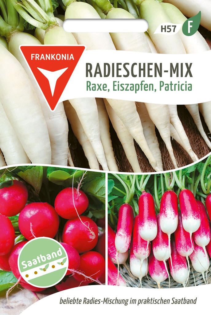 Radieschen-Mix Raxe, Eiszapfen, Patricia