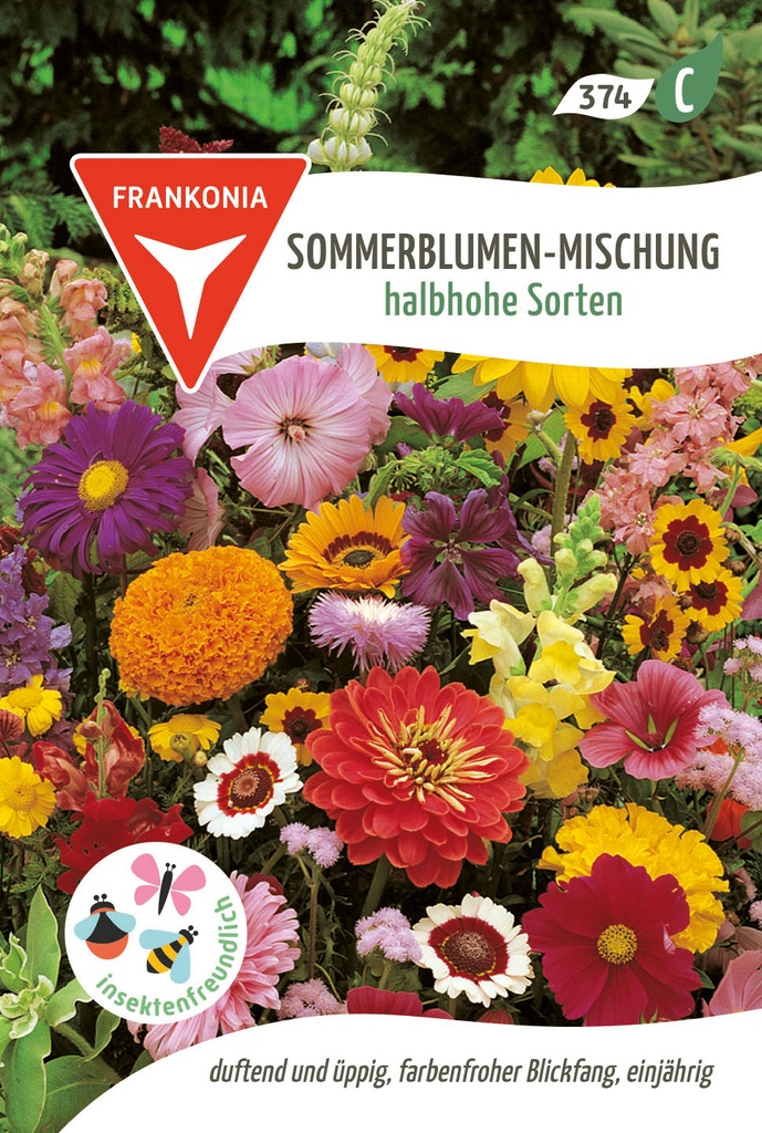 Sommerblumen-Mischung halbhohe Sorten