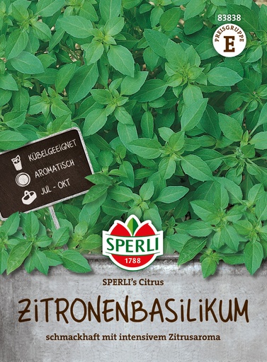 Zitronenbasilikum SPERLI's Citrus