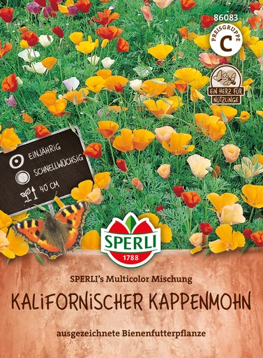 Kalifornischer Kappenmohn SPERLI's Multicolor Mischung